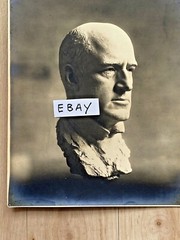 ANTIQUE Photog Bust GIBSON GIRL ARTIST, Charles Dana Gibson by JAMES FRASER