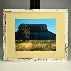 MICHAEL RAY Original Vintage Signed Long Island Landscape Barn Photograph Print
