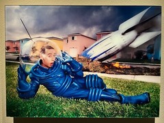 Original DAVID LACHAPELLE photograph Pee Wee Herman, Paul Reubens Rocket 20×24