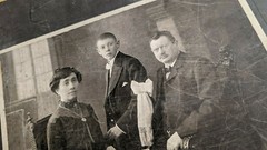 Foto Familie J. Stegmann Mühlhausen ca. 1910 Gruppenfoto Familienporträt