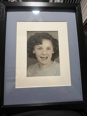 Vintage COPY School Girl 🦋Picture Framed Size Is 15 X 12