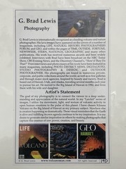 Volcano Explosion Picture Shot Signed By G. Brad Lewis