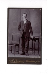 CDV Photo Man Portrait Fine Gentleman – Warmbrunn / Cieplice Śląskie-Zdrój 1900s
