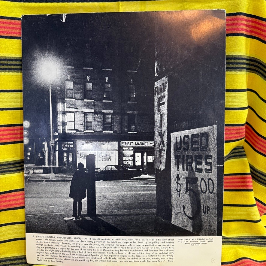1970s Documentary Photo Print Sex Work & Heroin Abuse NYC Street Scene 11×14