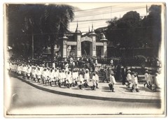 13 Photographs View Panama City, Funeral Parade with Firefighters, Unab