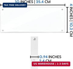 Mammoth DuraClear 4×10 Acrylic Frame – Frameless Panoramic Photo & License Displ