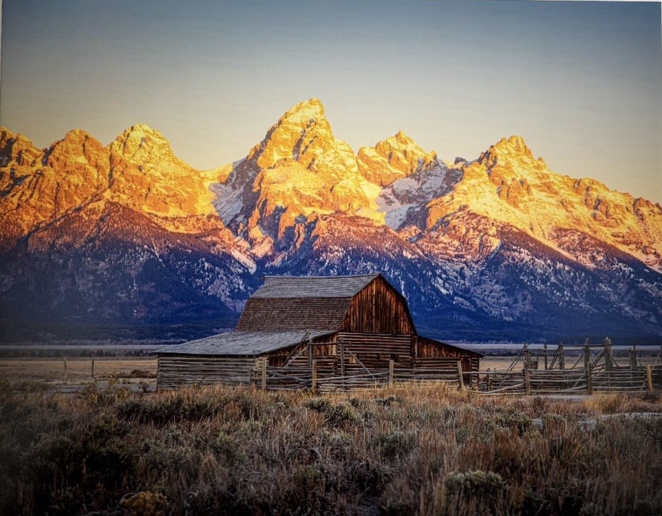 Moulton Barn Art Print – Grand Teton National Park Landscape Photography 8×10