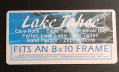 Lake Tahoe Landscape Photography Print 8 x 10 AC Stephen & J. Delso New Unframed