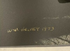 William Helvey Open Ed Fine Art Photography Print COA 1973 Wooden Wagon Wheel