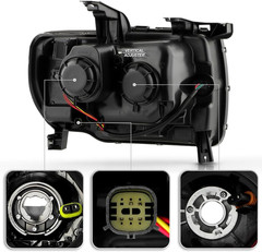 – for 2015-2022 GMC Canyon Chrome Housing LED DRL Projector Headlights Headlamps