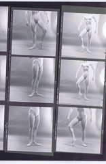 NEWLY FOUND! Hendrickson PHOTO Contact Sheet Proof & Negs BODYBUILDER BALLERINA