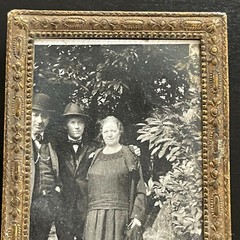 Miniature Photograph With Frame Early 20th Century Family Portrait