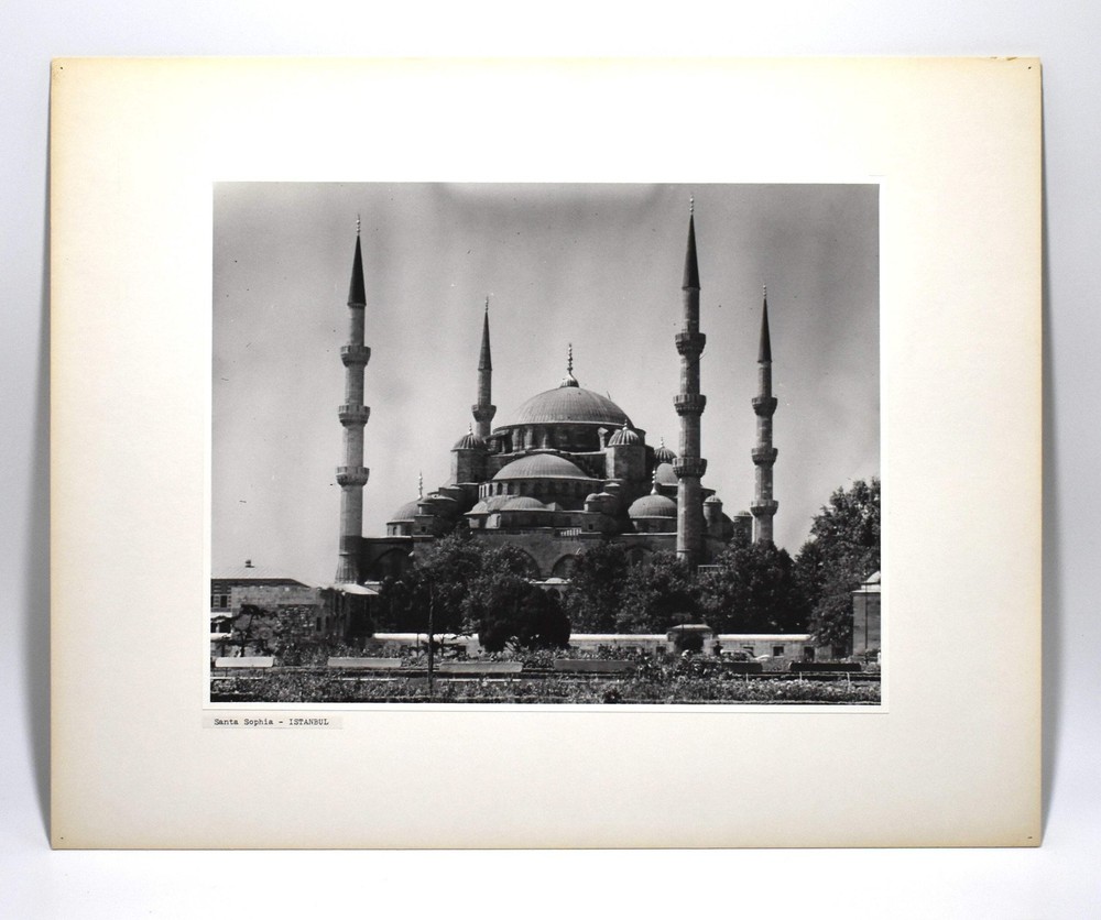 Vintage James W. Howlett Black and White Photograph, ‘Santa Sophia – Istanbul’