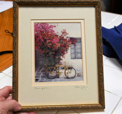 Beautiful color photograph of Paro’s Greece by Alan Klug framed & Matted Signed