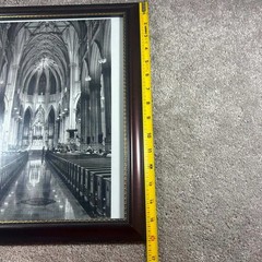 St Patricks Cathedral Photo Print Framed B&W Architecture Decor