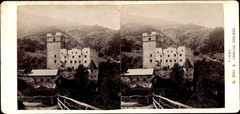 Stereo Photo Landeck in Tyrol, Castle, Photographer Alois Beer,… – 11481548