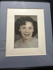 Vintage COPY School Girl 🦋Picture Framed Size Is 15 X 12