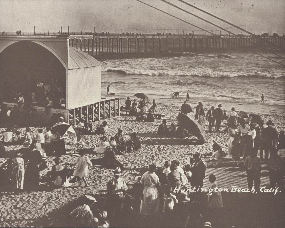 HUNTINGTON BEACH Band Stand PIER Concert SURF CITY Photo Print 942 11″ x 14″