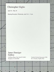 Christopher Giglio (b. 1964) Art Announcement Card 1994