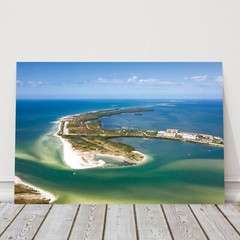 Honeymoon Island Aerial Photo, Florida Beaches Photography Wall Art Beach House