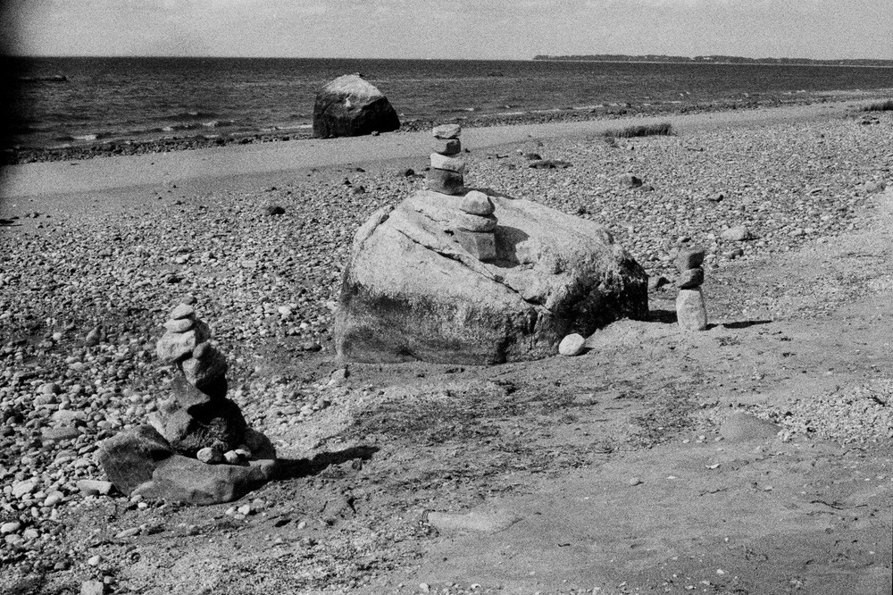 Rock & Shadow, Long Island, 16″x20”, 2017-20, art photograph by Melanie Gonzalez