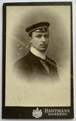 orig. CDV photo photograph picture old Mr. Mann fashion around 1899 Bamberg student