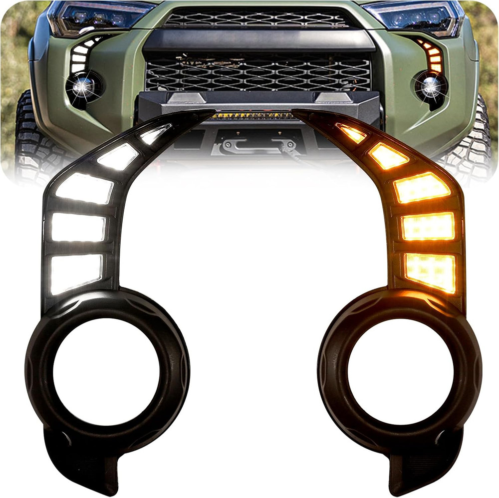 Daytime Running Light Fog Lights for 2014-2024 Toyota 4Runner Drl | 2Pcs 14-24 5