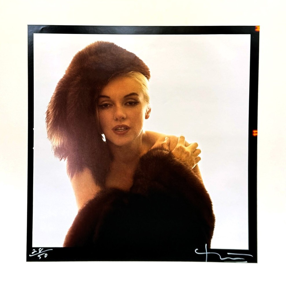 Marilyn Monroe Photograph by Bert Stern, The Last Sitting. Marilyn in a Fur Hat