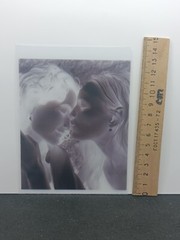 5##Photo negative film -Vintage- Kissing women – Lesbian couple – Love – Kiss
