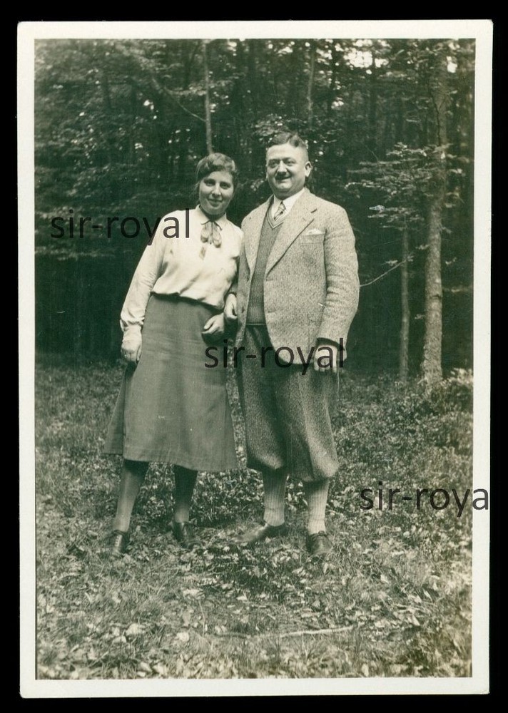 Klecken Kötensen 1933 – Couple in the Woods – 1930s – Photo 6x8cm