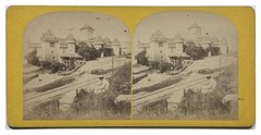 Switzerland Castle Chillon Lake Geneva c1865 Stereo Photo Vintage Albumine §yt