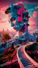 Digital Art Picture Image Photo Wallpaper Background Desktop AI – 3D Cubist Art