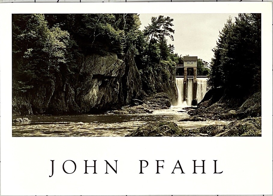 John Pfahl (1939-2020) Art Show Announcement Card 1992 Janet Borden Gallery