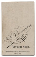 Photograph Joh. Bornemann, Verden/Aller, young man with accurate parting un