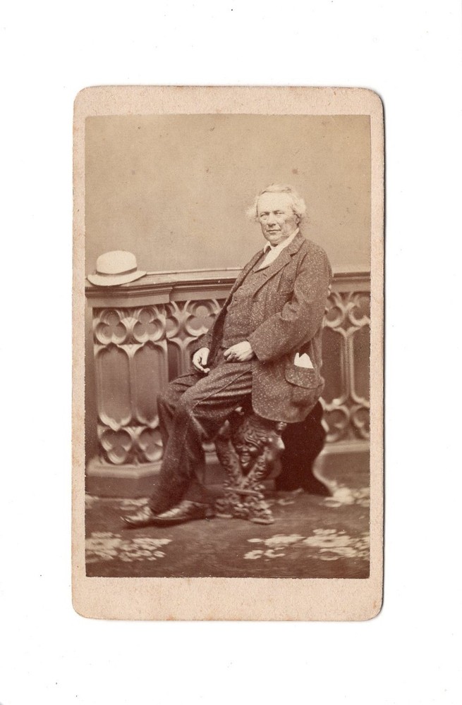 L. Wallak CDV Photo Male Portrait / Fine Gentleman / Anton Nagele – Vienna 1860s