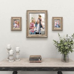 Rustic 12×16 Picture Frame, Reclaimed Barnwood Photo Frame with Real Glass, D…
