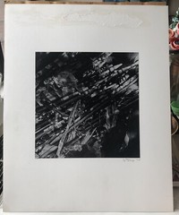 Vintage 1975 Photograph Vietnam Era Art Tattered Flags Signed Joseph Duze USA