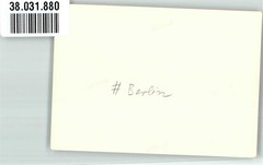 38031880 – 1000 Berlin Berlin Wall Place Handwritten