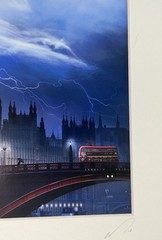 Signed JUREK NEMS 7.5” Original Photograph BIG BEN PARLIAMENT LAMBETH BRIDGE 10”