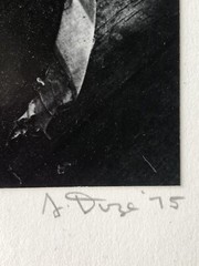 Vintage 1975 Photograph Vietnam Era Art Tattered Flags Signed Joseph Duze USA