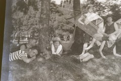 Great Old Negative – People in Bathwear – Hammock – 1900-1920