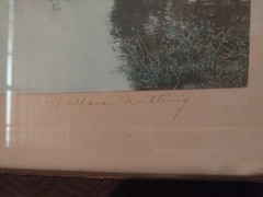 WALLACE NUTTING «A Barre Brook» Hand Tinted Photo – Signed – 15″ x 12″