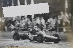 26608 Photo Racing Driver Timoszek Poland 1964 Car Racing Diver Sport