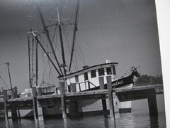 Vintage 1971 Lansing MI Artist Photo Print – Large 14×17 B/W – 2 Fishing Boats