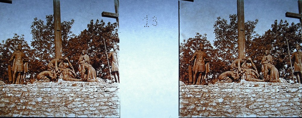 Photography c1920 Path Cross Of Espelugues Jesus Taken Down of The Cross