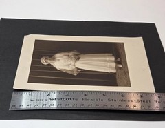 Edwardian Religious Communicant Photo Bible Veil Locket Decor Crafting 5×8″ READ