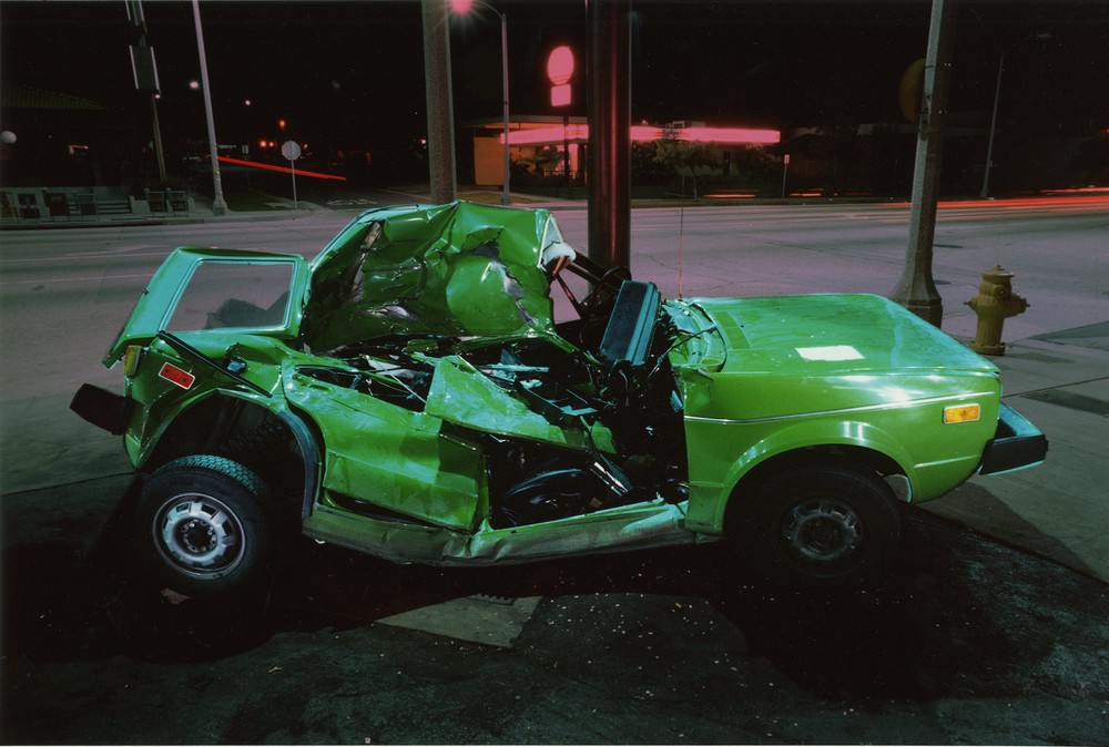 Victor LANDWEBER: Mobil Service, Pasadena, 1978 / VINTAGE Cibachrome / SIGNED!