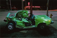 Victor LANDWEBER: Mobil Service, Pasadena, 1978 / VINTAGE Cibachrome / SIGNED!