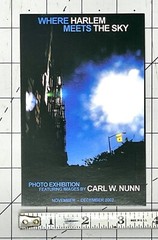 Where Harlem Meets The Sky – Carl W. Nunn Art Announcement Card – 2002 NYC Photo