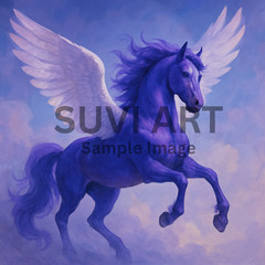 Digital Image Picture Photo Pic Wallpaper flying Horse A-278